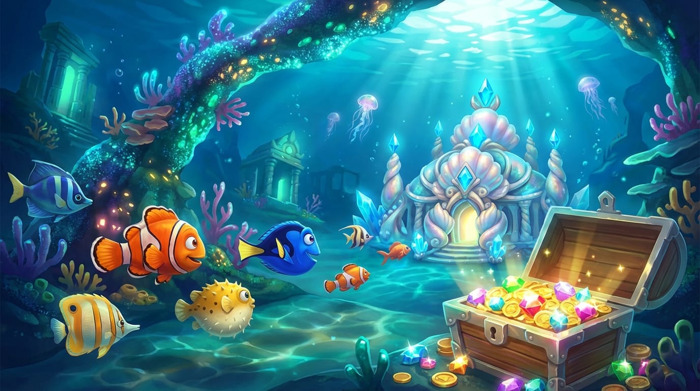 Геймплей Fishdom — скриншот 1