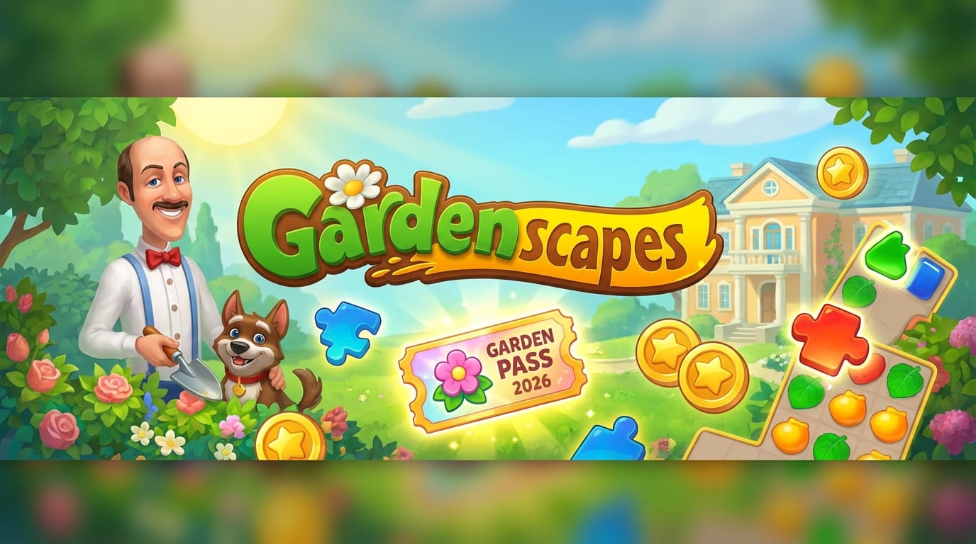 Gardenscapes Садовый Пропуск 2026: как купить монеты