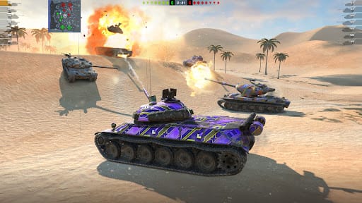 Геймплей World of Tanks Blitz — скриншот 1