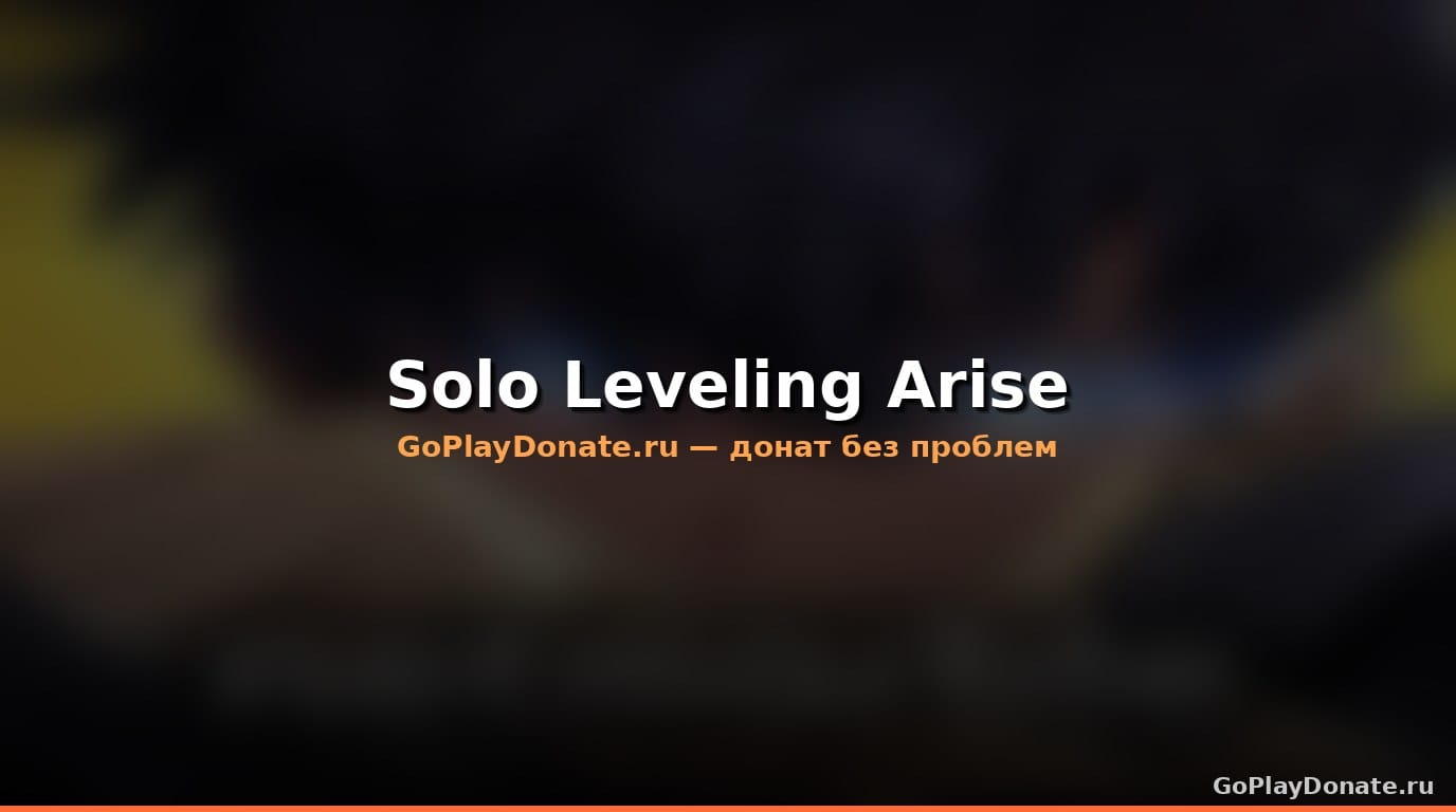 Баннер Solo Leveling Arise