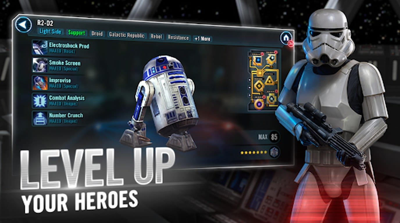 Геймплей Star Wars: Galaxy of Heroes — скриншот из игры