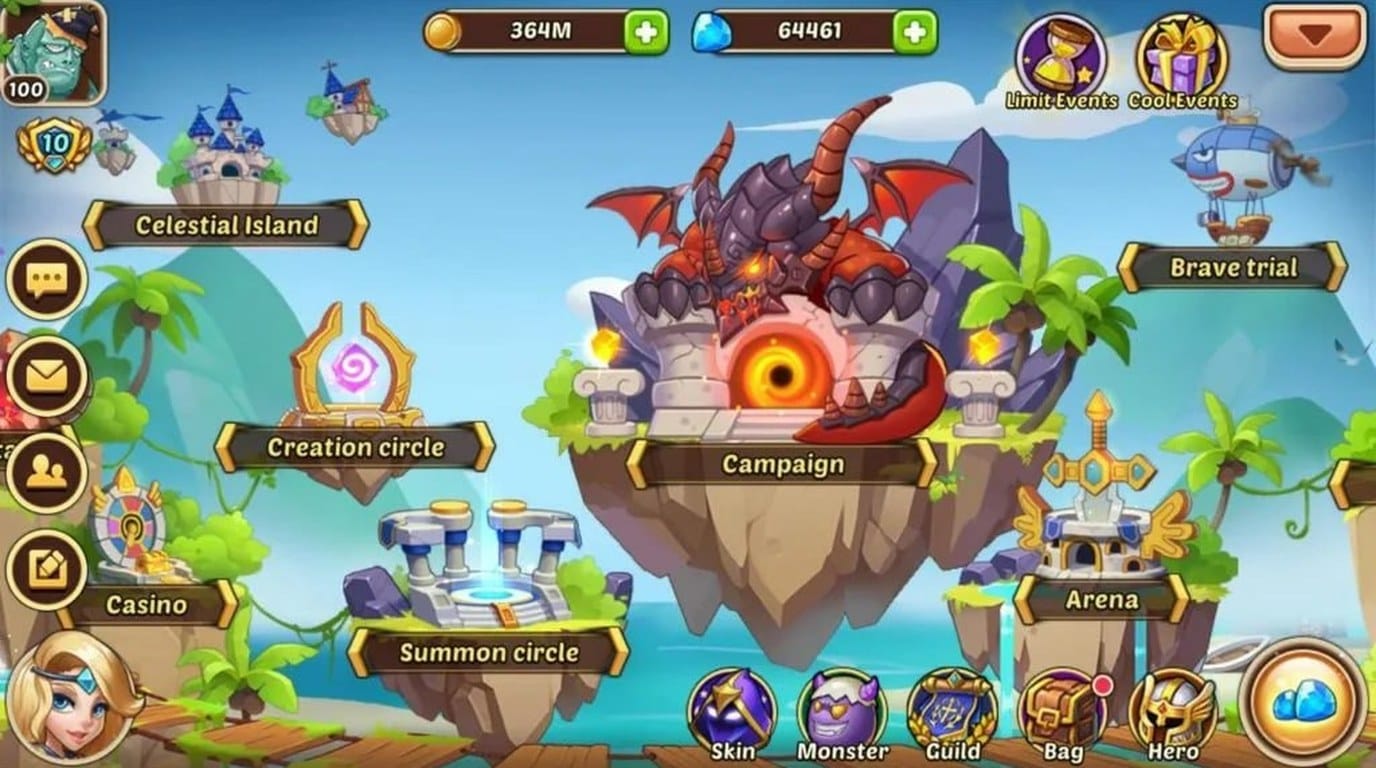 Геймплей Idle Heroes — скриншот из игры